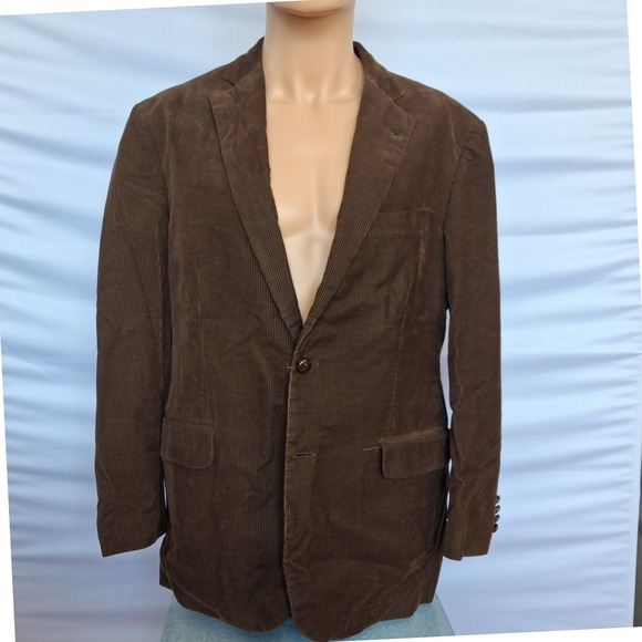 Brooks Brothers Other - Brooks Brothers 1818 Madison Brown Corduroy Sport Coat Blazer 42R Mens 2 Button